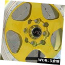 海外輸入ホイール 15x8 JNC 010 JNC010 4x100 / 4x114.3 20キャンディゴールドマシンリップホイールNew set(4) 15x...