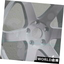 海外輸入ホイール 15x8 JNC 014 JNC014 4x100 20 White Wheel新しいセット(4) 15x8 JNC 014 JNC014 4...