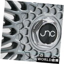海外輸入ホイール 15x8 JNC 004 JNC004 4x100 / 4x114.3 20 Gunmetal Machine Lip Wheel新しいセット...