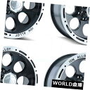 海外輸入ホイール 16x8イオン174 8x6.5 / 8x165.1 -5ブラックマシニングドリップホイールリムセット(4) 16x8 Ion 174 8x6...