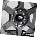 海外輸入ホイール 15x8 MSTタイムアタック4x100 / 4x114.3 0ガンメタルホイールリムセット(4) 15x8 MST Time Attack ...