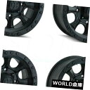 海外輸入ホイール 14x7ダーティライフアイアンマン4x110 13マットブラックホイールリムセット(4) 14x7 Dirty Life Ironman 4x...