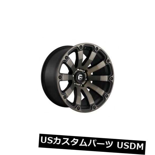 海外輸入ホイール 4個の20x10燃料D636ディーゼルET -18ブラック5x127ホイールリムのセット Set of 4 20x10 Fuel D636 Diesel ET -18 Black 5x127 Wheels Rims