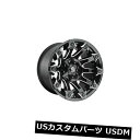 海外輸入ホイール 4個の22x12燃料D578バトルアックスET -44ブラックミルド8x170ホイールリムのセット Set of 4 22x12 Fuel D...
