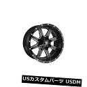 海外輸入ホイール 4本の20x10燃料D610 Maverick ET -18ブラックミルド5x127ホイールリムのセット Set of 4 20x10 Fue...