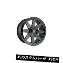 海外輸入ホイール 4つの20x9燃料D597ワイルドキャットET 20ブラックミルド8x180ホイールリムのセット Set of 4 20x9 Fuel D59...