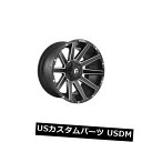 海外輸入ホイール 4 x 22x10 Fuel D616 Contra ET -18 Black Milled 5x139.7 Wheels Rimsのセット ...