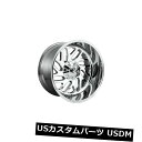 海外輸入ホイール 4個の20x9燃料D609 Triton ET 20クロム8x180ホイールリムのセット Set of 4 20x9 Fuel D609 Tr...