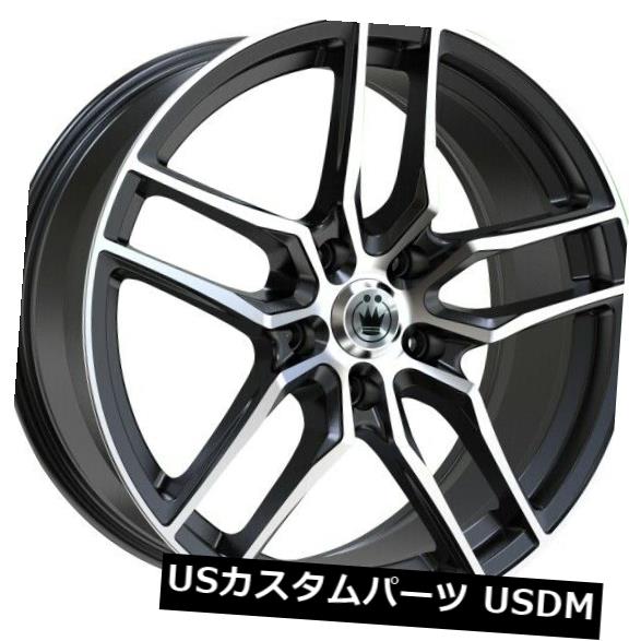 海外輸入ホイール 17x8 Konig Intention 5x100 +45 Gloss Blak Wheels（4個セット） 17x8 Konig Intention 5x100 +45 Gloss Blak Wheels (Set of 4)(2)