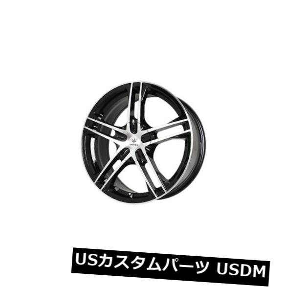 海外輸入ホイール 17x7 Verde Protocol 5x114.3 / 5X112 +40グロスブラック/機械加工ホイール（4個セット） 17x7 Verde Protocol 5x114.3/5X112 +40 Gloss Black/Machined Wheels (Set of 4)