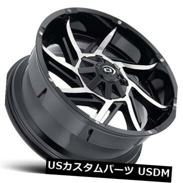 海外輸入ホイール 20X12 Vision 422 Prowler 5x150 ET-51グロスブラック機械加工フェイスホイール(4個セット) 20X12 Vision 422 Prowler 5x150 ET-51 Gloss Black Machined Face Wheels (Set of 4)