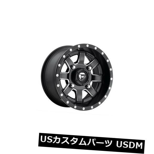 ͢ۥ Fuel Maverick 16x6.5 6x130 ET48֥åߥɥۥ4ĥåȡ Fuel Maverick 16x6.5 6x130 ET48 Black Milled Wheels (Set of 4)