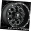 ͢ۥ Fuel Revolver 15x8 5x4.5 / 5x4.75 ET-18֥åߥɥۥ4ĥåȡ Fuel Revolver 15x8 5x4.5/5x4.75 ET-18 Black Milled Wheels (Set of 4)