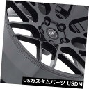 海外輸入ホイール グラウンドフォースGF7 18x8 5x115ブラックホイール(4個セット) Ground Force GF7 18x8 5x115 Blac...