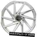 海外輸入ホイール 20x10 F1R F29 5x114.3 +38マシンシルバーホイール（4個セット） 20x10 F1R F29 5x114.3 +38 Machine Silver Wheels (Set of 4)