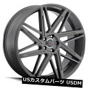 海外輸入ホイール 18X8.5 Milanni 9062 Blitz 5x120 ET20無煙炭ホイール(4個セット) 18X8.5 Milanni 9062 Blitz 5x120 ET20 Anthracite Wheels (Set of 4)(2)