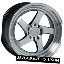 海外輸入ホイール 18x8.5 F1R F28 5x114.3 / 120 +35 Machine Black / Polish Lip Wheels(4個セッ...