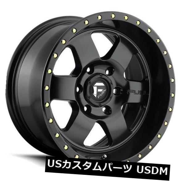 ͢ۥ 18x9ե塼D618 6x135 ET20ޥåȥ֥å4ĥåȡ 18x9 FUEL D618 6x135 ET20 Matte Black Rims (Set of 4)