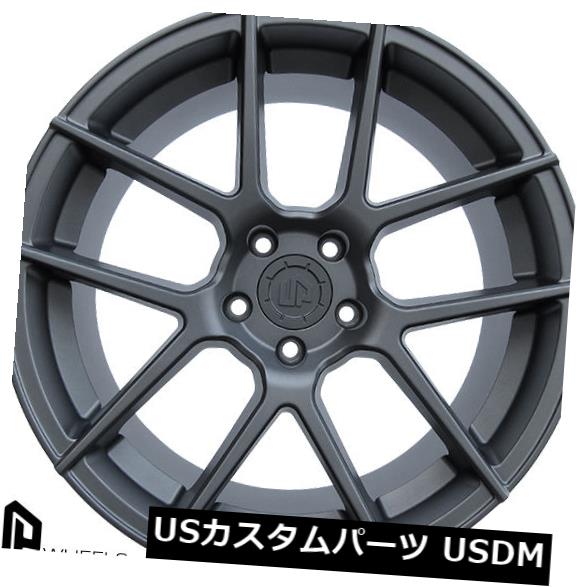 ͢ۥ UP520 19x9.5 5x112ޥåȥ᥿ET40ۥ4ĥåȡ UP520 19x9.5 5x112 Matte Gunmetal ET40 Wheels(set of 4)