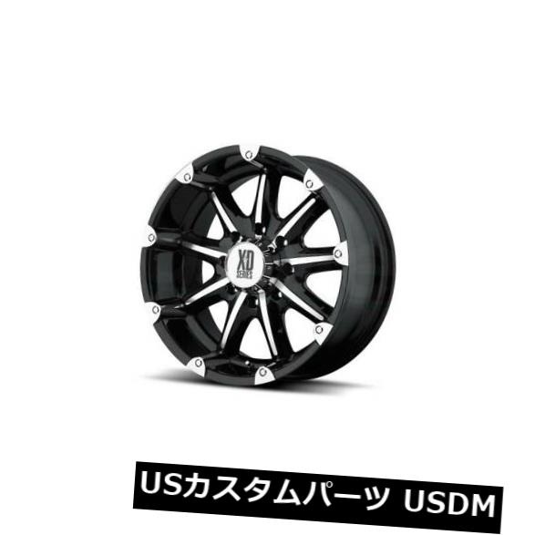 ͢ۥ KMC18x9 XD꡼BADLANDS 6x139.7 ET18֥åޥɥ4ĥåȡ 18x9 XD SERIES BY KMC Rims BADLANDS 6x139.7 ET18 Black Machined Rims (Set of 4)