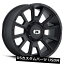 ͢ۥ 20X12 Vision 391 Rebel 5x139.7 ET-51ƥ֥åۥ4ĥåȡ 20X12 Vision 391 Rebel 5x139.7 ET-51 Satin Black Wheels (Set of 4)