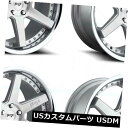 海外輸入ホイール 20x9シルバーホイールNiche Altair M193 5x120 35(4個セット) 20x9 Silver Wheels Niche Altair M193 5x120 35 (Set of 4)(2)