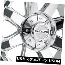 海外輸入ホイール 18x9クロームホイールRaceline 936Cスロットル8x170 18（4個セット） 18x9 Chrome Wheels Raceline 936C Throttle 8x170 18 (Set of 4)