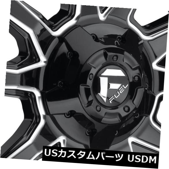 ͢ۥ 18x9֥åߥɥۥե塼ХD627 5x5.5 / 5x150 14ĥåȡ 18x9 Black Milled Wheels Fuel Vandal D627 5x5.5/5x150 1 (Set of 4)