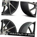 海外輸入ホイール 20x9ブラックマシニングホイールニッチインバートM163 5x114.3 25(4個セット) 20x9 Black Machined Wheels Niche Invert M163 5x114.3 25 (Set of 4)(2)