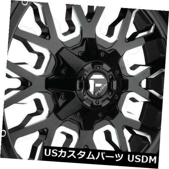 ͢ۥ 17x9֥åߥɥۥե塼륹ȥD611 6x135 / 6x5.5 14ĥåȡ 17x9 Black Milled Wheels Fuel Stroke D611 6x135/6x5.5 1 (Set of 4)