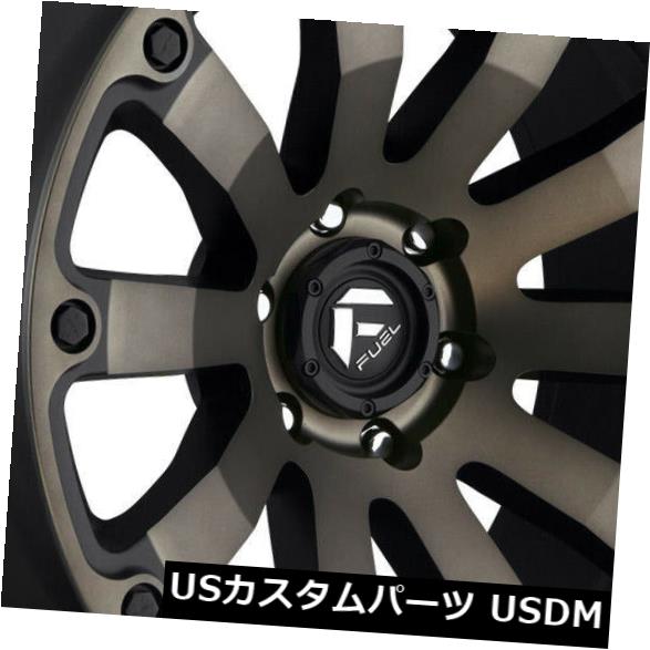 海外輸入ホイール 20x9ブラックティントホイールフューエルディーゼルD636 6x135 20（4個セット） 20x9 Black Tint Wheels Fuel Diesel D636 6x135 20 (Set of 4)