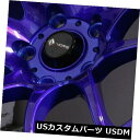海外輸入ホイール 18x8.5キャンディパープルブルーホイールVors TR4 5x110 35(4個セット) 18x8.5 Candy Purple Blue...