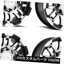 海外輸入ホイール 16x8ブラックマシニングホイールビジョン375ウォリアー5x5.5 / 5x139.7 0(4個セット) 16x8 Black Machined Wheels Vision 375 Warrior 5x5.5/5x139.7 0 (Set of 4)(2)