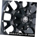 海外輸入ホイール 17x9マットブラックホイールズメイヘムウォリアー5x5.5 / 5x139.7 18(4個セット) 17x9 Matte Black Whe...