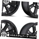 海外輸入ホイール 14x7マットブラックホイールVision ATV 393ロックアウト4x156 3(4個セット) 14x7 Matte Black Whee...
