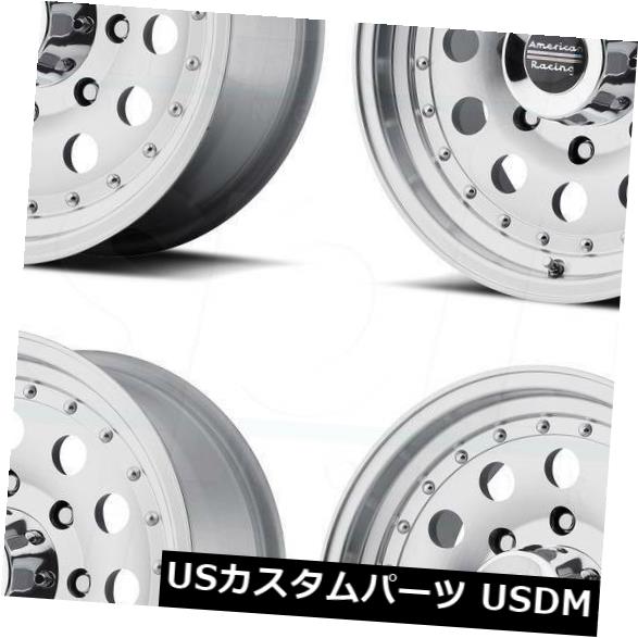 ͢ۥ 15x10 Machine Wheels American Racing AR62 Outlaw 5x5.5 / 5x139.7 -384ĥåȡ 15x10 Machine Wheels American Racing AR62 Outlaw 5x5.5/5x139.7 -38 (Set of 4)