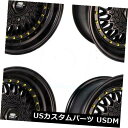 海外輸入ホイール 15x8フルブラックホイールMST MT13 4x100 / 4x114.3 20(4個セット) 15x8 Full Black Wheels...
