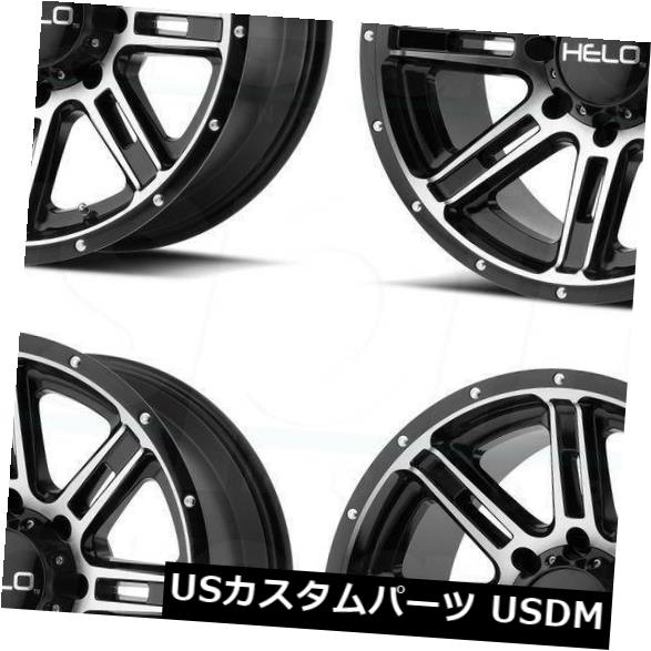 ͢ۥ 20x9֥åޥۥHelo HE900 8x180 184ĥåȡ 20x9 Gloss Black Machine Wheels Helo HE900 8x180 18 (Set of 4)