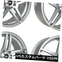 海外輸入ホイール 18x8シルバー加工ホイールEnkei RSF5 5x100 40(4個セット) 18x8 Silver Machined Wheels En...