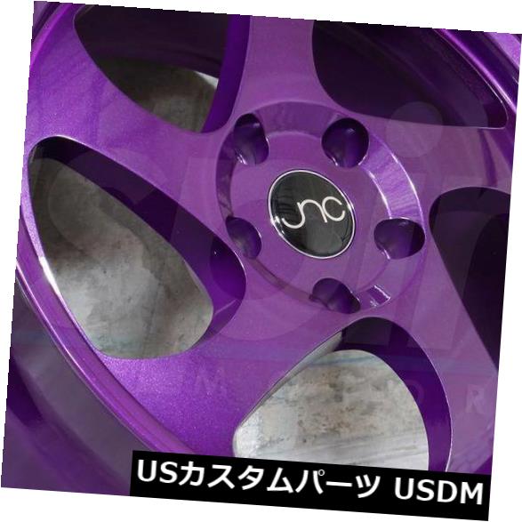 ͢ۥ 15x8.25ǥѡץۥJNC 034 JNC034 4x100 204ĥåȡ 15x8.25 Candy Purple Wheels JNC 034 JNC034 4x100 20 (Set of 4)