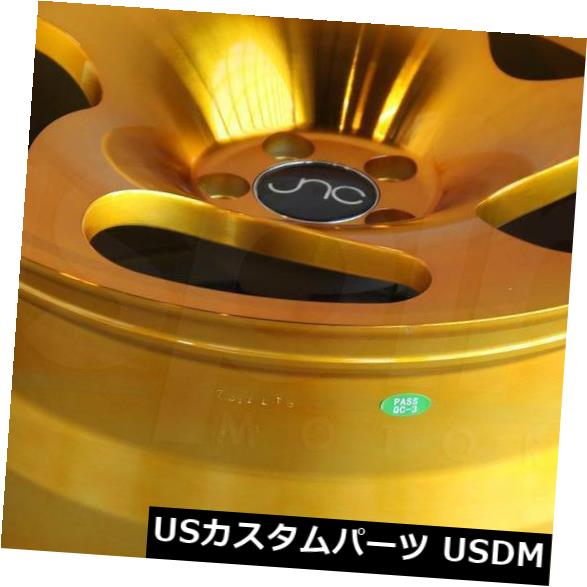 海外輸入ホイール 18x8.5透明ゴールドホイールJNC 036 JNC036 5x100 35（4個セット） 18x8.5 Transparent Gold Wheels JNC 036 JNC036 5x100 35 (Set of 4)