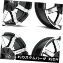 海外輸入ホイール 17x8.5ブラックマシニングホイールVision 413 Valor 6x5.5 / 6x139.7 18(4個セット) 17x8.5 Bl...