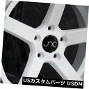 海外輸入ホイール 19x8.5 / 19x9.5ホワイトホイールJNC 026 JNC026 5x114.3 40/40（4個セット） 19x8.5/19x9.5 White Wheels JNC 026 JNC026 5x114.3 40/40 (Set of 4)