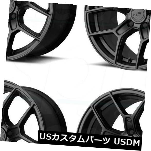 Mr133 45 4個セット 18x9 5 Mr133 5x1 Black Set 18x9 5サテンブラックホイールmotegi Satin Mr133 Wheels Of 5x1 海外輸入ホイール Motegi 45 Set Of 4 World倉庫 店車用品 バイク用品 車用品 タイヤ ホイール ホイール