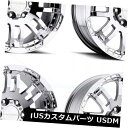 海外輸入ホイール 18x8.5 Phantom Chrome Wheels Vision 375 Warrior 5x150 25(4個セット) 18x8.5 ...