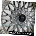 海外輸入ホイール 4-新しい17インチJNC 004 JNC004ホイール17x8.5 4x100 / 4x114.3 15プラチナ。リム 4-New 17