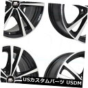 海外輸入ホイール 4-新しい17インチMSTセイバーホイール17x7 5x110 45ブラックリム 4-New 17
