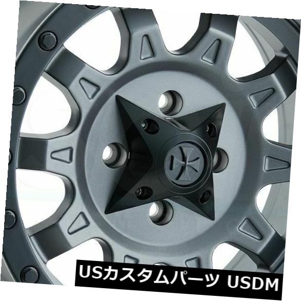 海外輸入ホイール 4-新しい17インチダーティライフロードキルホイール17x8.5 5x5.5 / 5x139.7 -6マットガンメタルリム 4-New 17