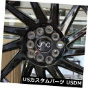 海外輸入ホイール 4-新しい19インチJNC 051 JNC051ホイール19x8.5 5x100 / 5x114.3 30グロスブラック。リム 4-New 1...