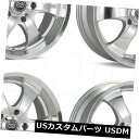 海外輸入ホイール 4-新しい18インチEnkei M6ホイール18x8.5 5x5 / 5x127 20シルバー加工リム 4-New 18
